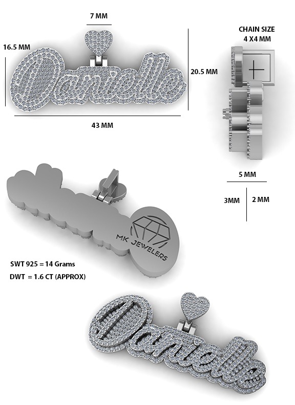 Danielle Pendant CAD