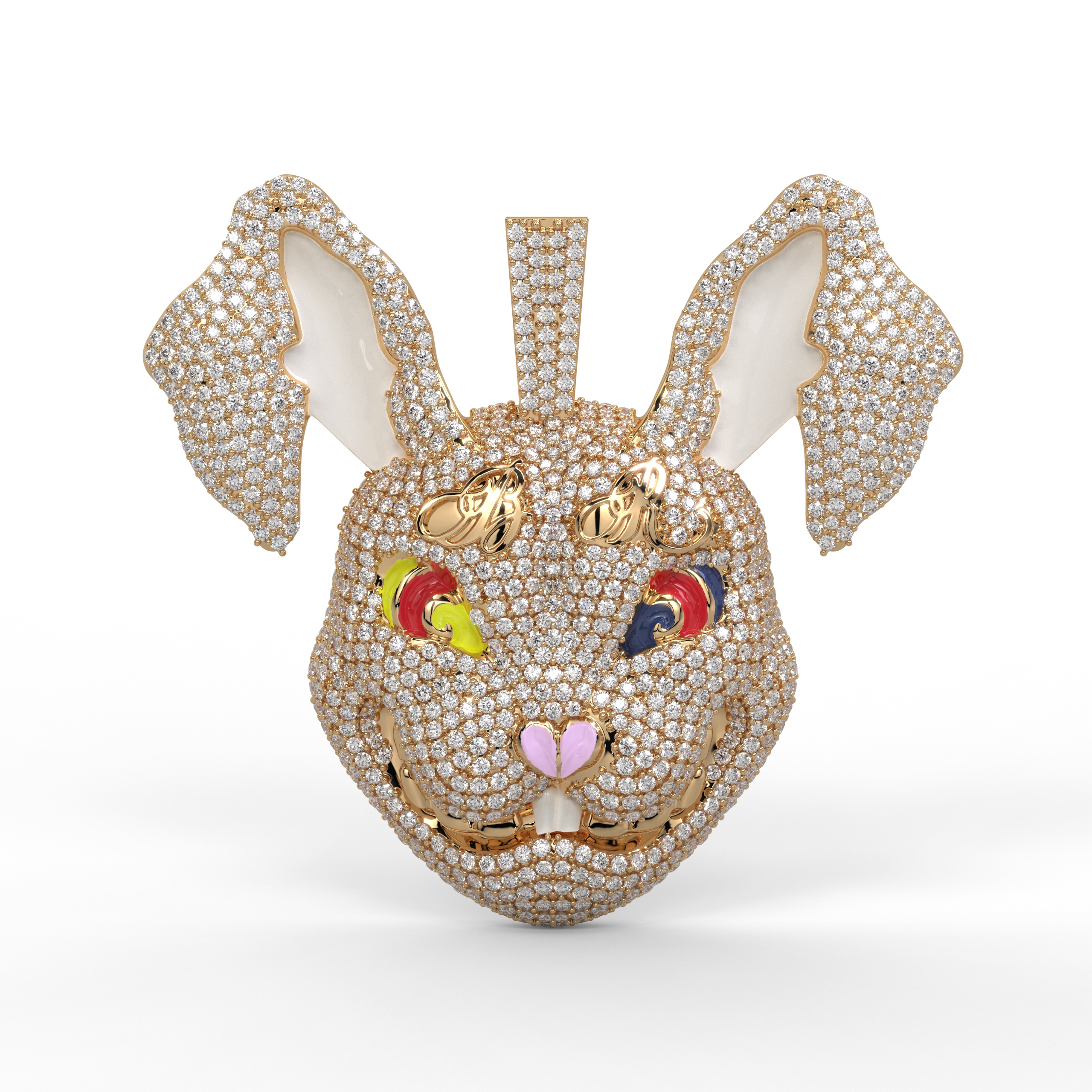 Diamond Rabbit Pendant